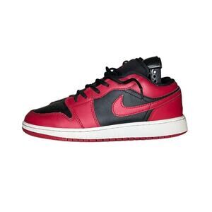 Nike Air Jordan 1 Low "Reverse Bred" Sneakers Size 7Y Red Black
